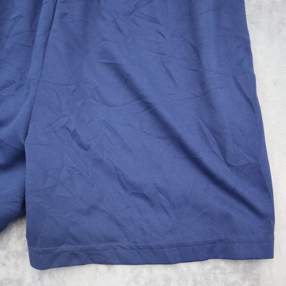 Adidas Shorts Mens L Blue Elastic Waist Basketball Sports Active Pull On Bottoms - Picture 11 of 12
